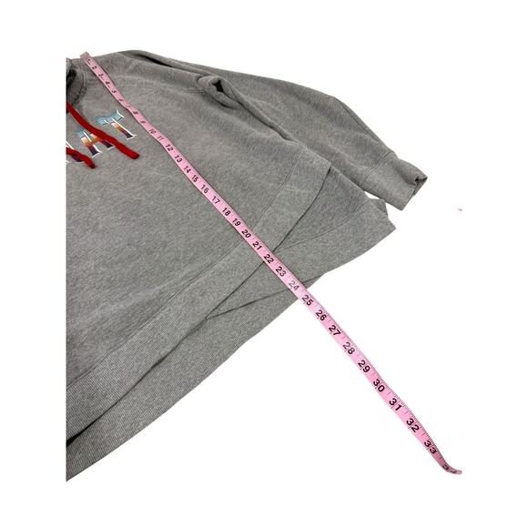 Ariat Women's REAL Crossover Sweatshirt Gray Cowl Neck color Logo Spell Out XXL - Picture 6 of 6